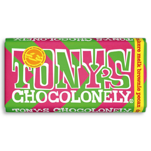 Tony's Chocolonely Mléčná tmavá čokoláda, brownies a pekanové ořechy 180 g